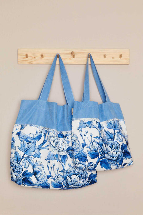 Polyester Hand Shoulder Bag for Women Tote Bag Casual Daily Bag Patterned Fabric Large Capacity,C-2A