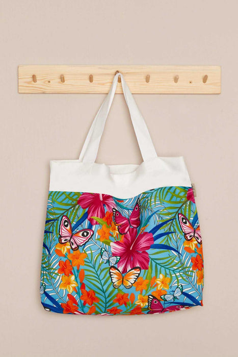 Polyester Hand Shoulder Bag for Women Tote Bag Casual Daily Bag Patterned Fabric Large Capacity,C-2A