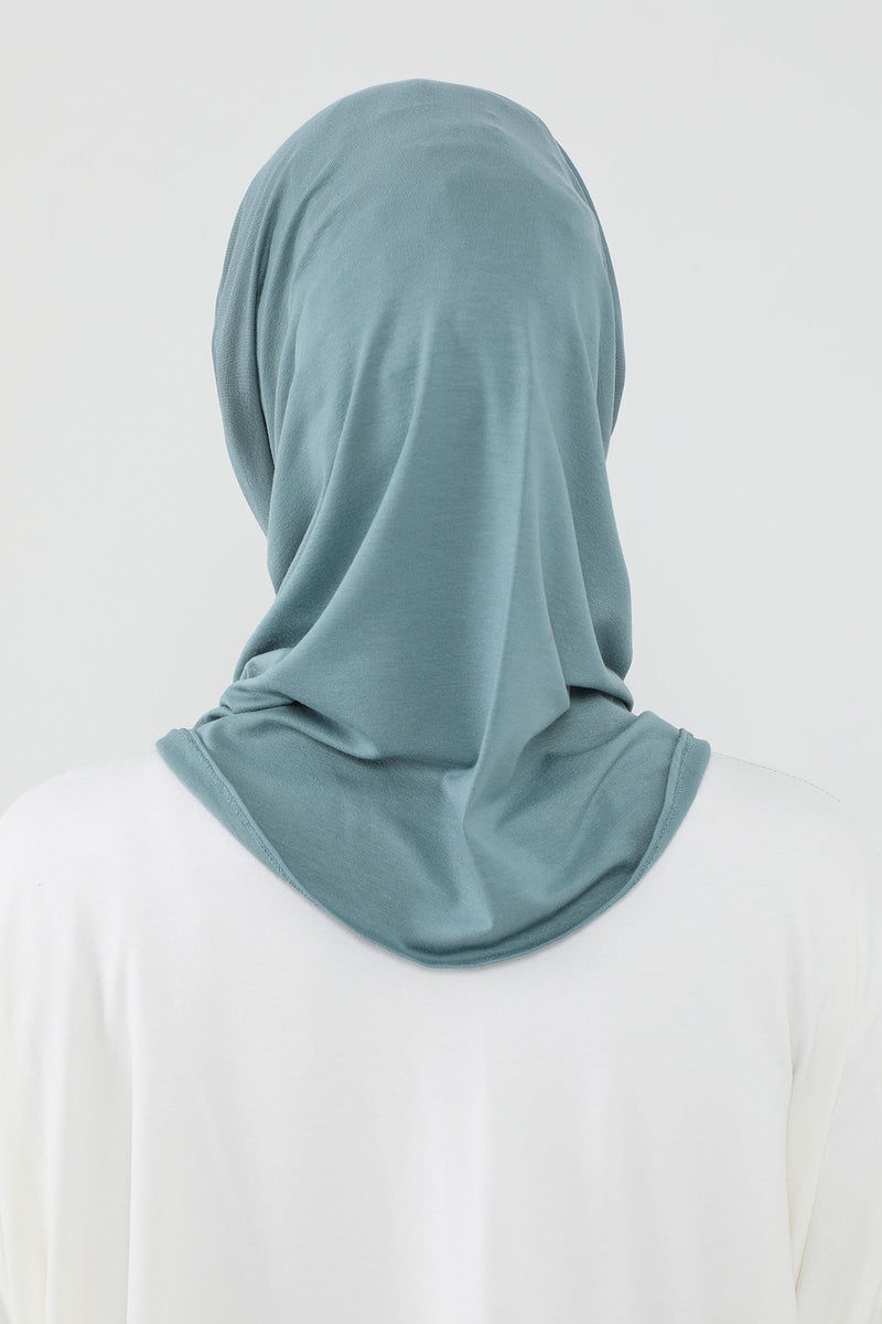 Practical Cotton Bonnet with Built-In Neck Cover and Ear Access, Full-Coverage Hijab Bonnet with Ear Access Points,B-94