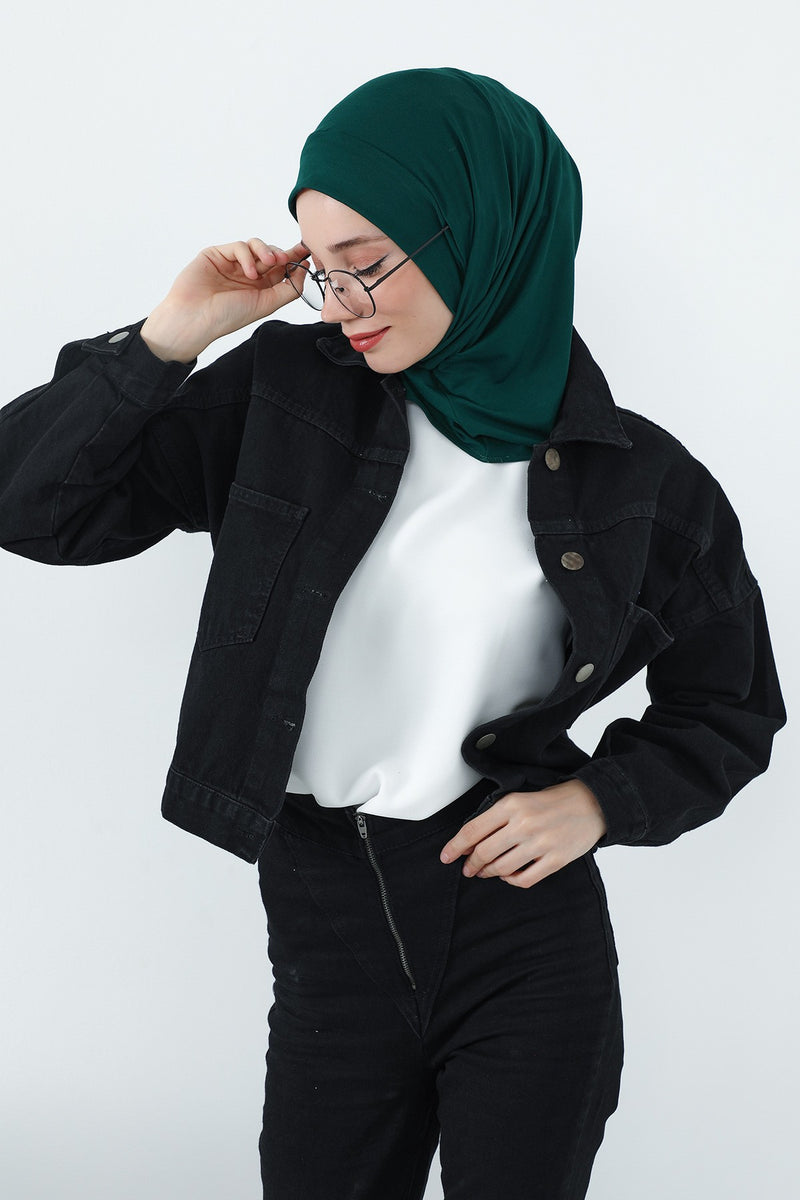 Practical Cotton Bonnet with Built-In Neck Cover and Ear Access, Full-Coverage Hijab Bonnet with Ear Access Points,B-94
