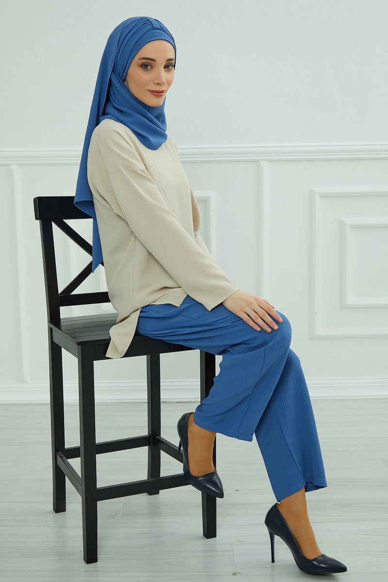 Practical Stylish Aerobin Shawl for Women, Effortless Aerobin Instant Shawl, Breathable Pleated Women Shawl Headscarf Lightweight,CPS-91