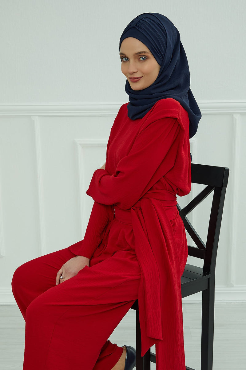 Practical Stylish Aerobin Shawl for Women, Effortless Aerobin Instant Shawl, Breathable Pleated Women Shawl Headscarf Lightweight,CPS-91