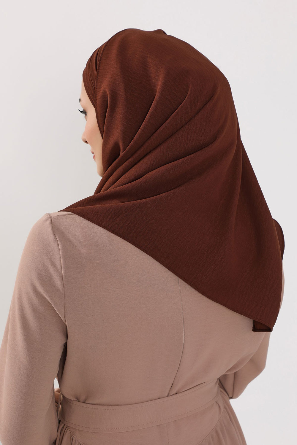 Practical Stylish Aerobin Shawl for Women, Effortless Aerobin Instant Shawl, Breathable Pleated Women Shawl Headscarf Lightweight,CPS-91 Brown