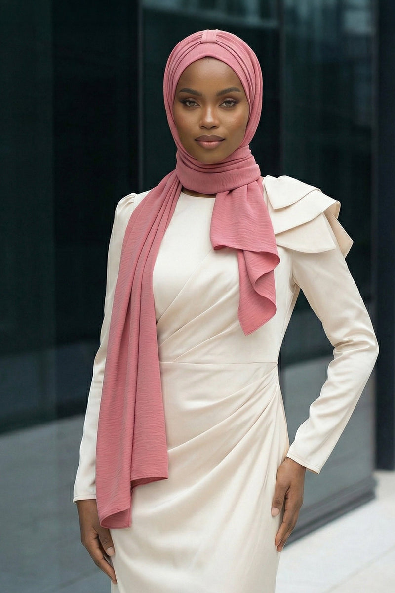 Practical Stylish Aerobin Shawl for Women, Effortless Aerobin Instant Shawl, Breathable Pleated Women Shawl Headscarf Lightweight,CPS-91