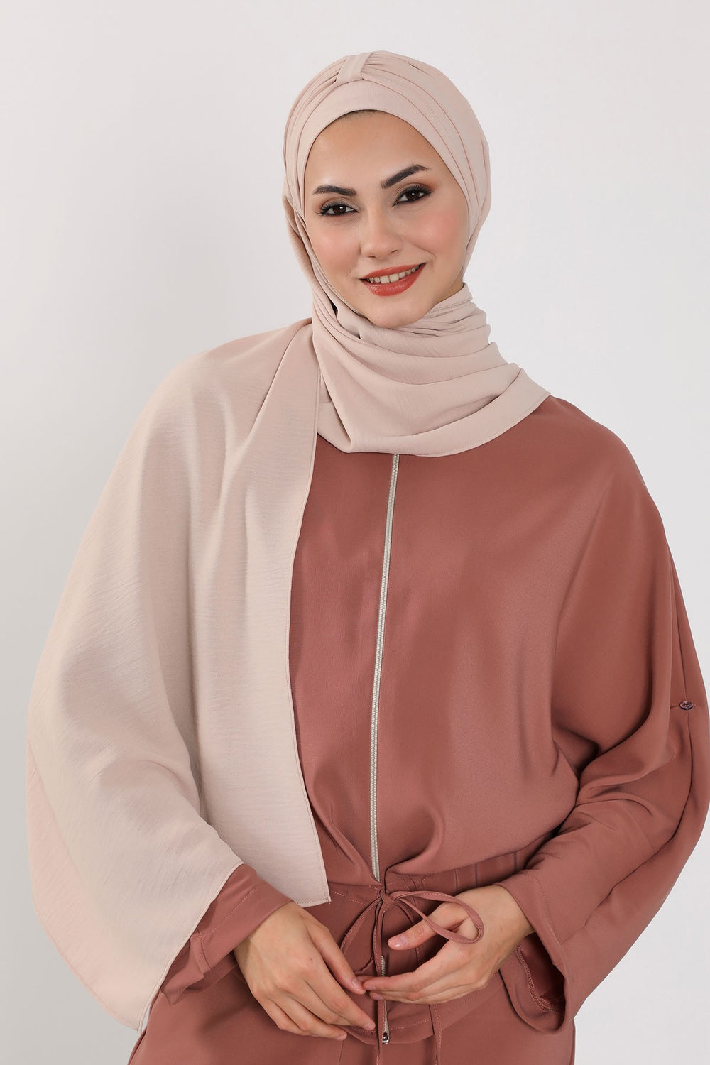 Practical Stylish Aerobin Shawl for Women, Effortless Aerobin Instant Shawl, Breathable Pleated Women Shawl Headscarf Lightweight,CPS-91 Stone