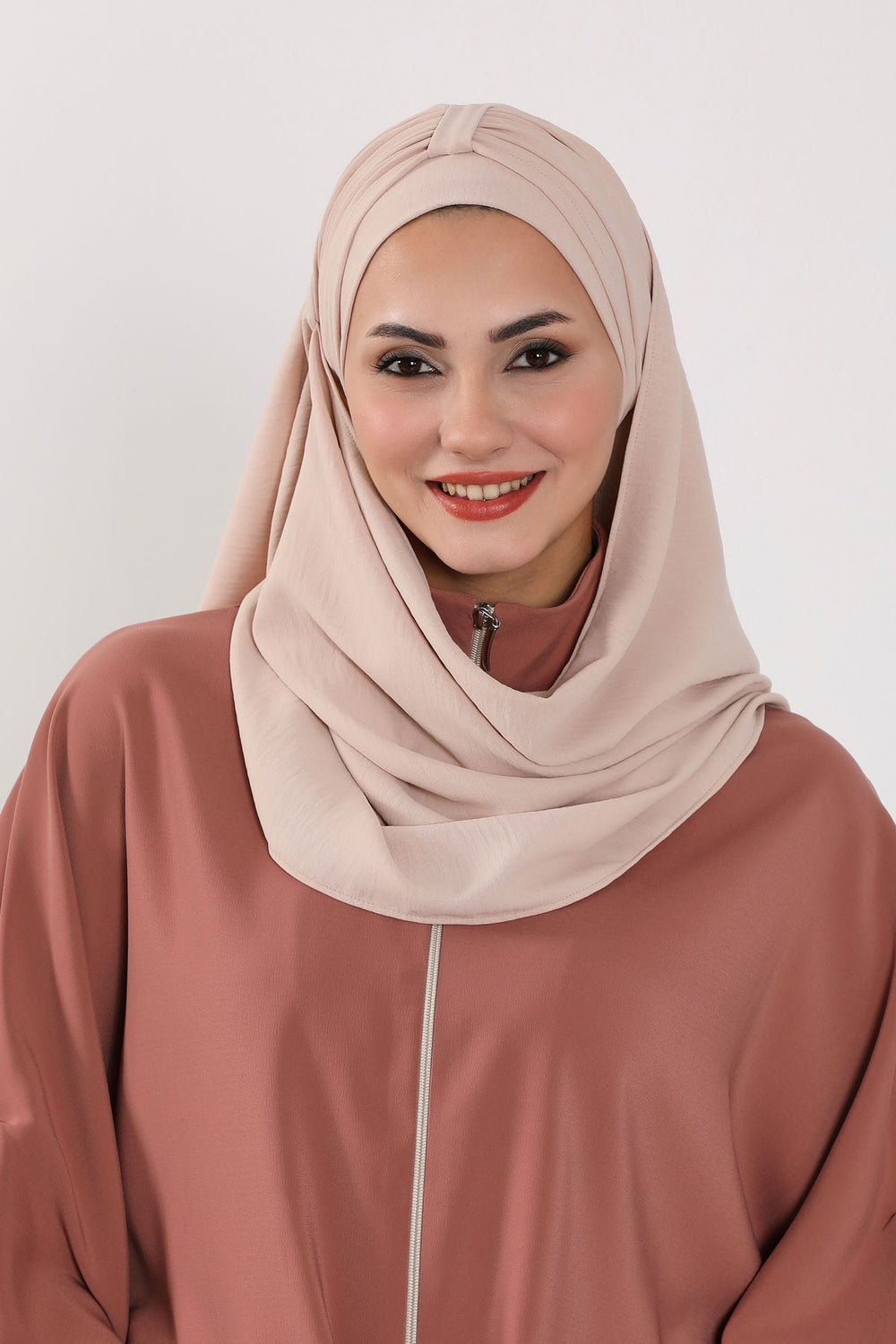 Practical Stylish Aerobin Shawl for Women, Effortless Aerobin Instant Shawl, Breathable Pleated Women Shawl Headscarf Lightweight,CPS-91 Stone