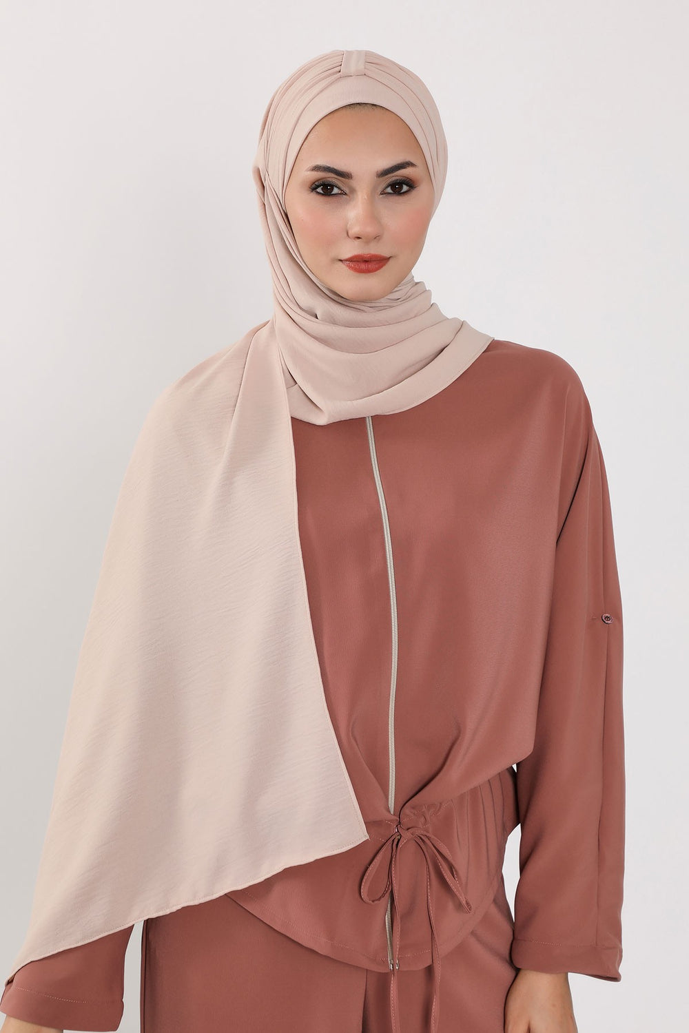 Practical Stylish Aerobin Shawl for Women, Effortless Aerobin Instant Shawl, Breathable Pleated Women Shawl Headscarf Lightweight,CPS-91 Stone