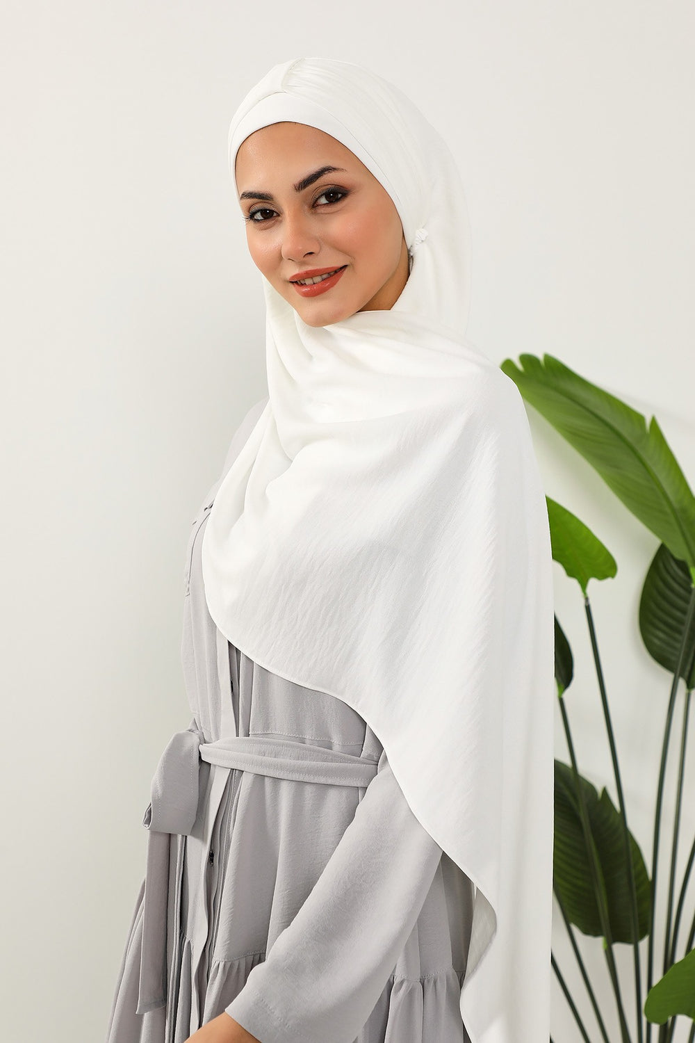 Practical Stylish Aerobin Shawl for Women, Effortless Aerobin Instant Shawl, Breathable Pleated Women Shawl Headscarf Lightweight,CPS-91 Ecru
