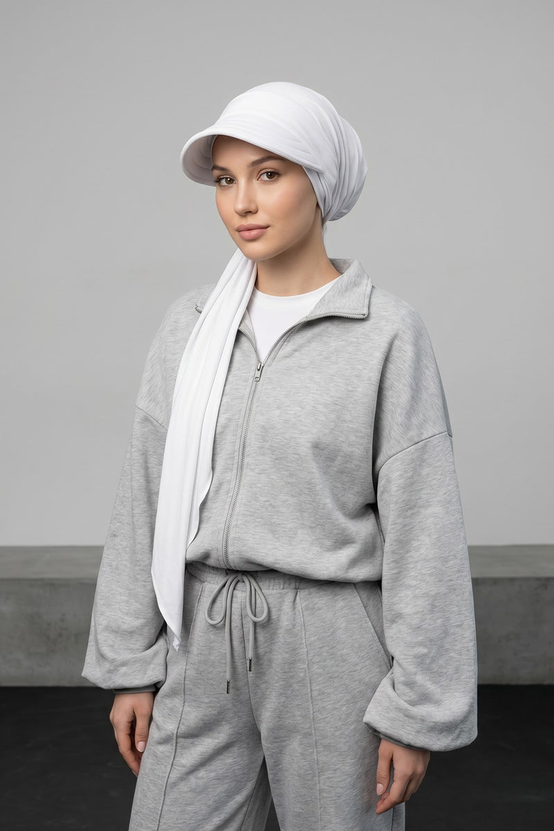 Practical Triangle Hijab with Adjustable Visor,SPS-2