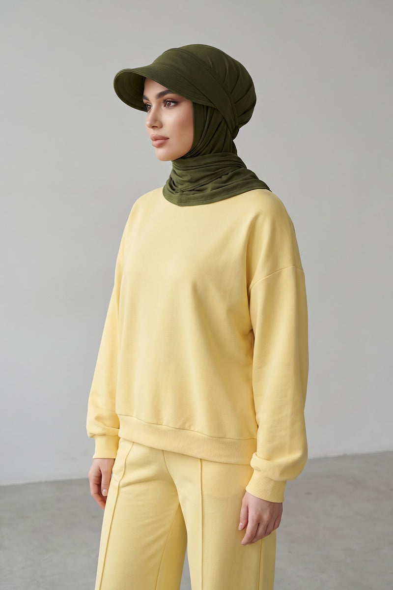 Practical Triangle Hijab with Adjustable Visor,SPS-2