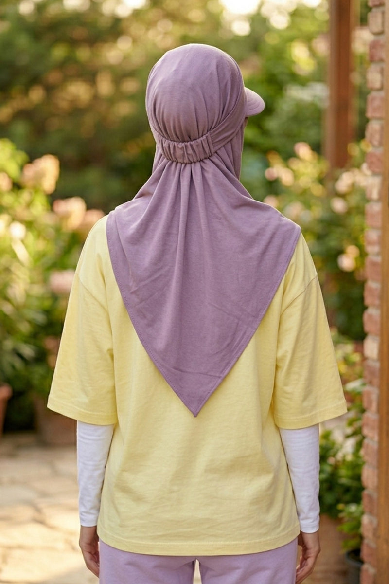 Practical Triangle Hijab with Adjustable Visor,SPS-2