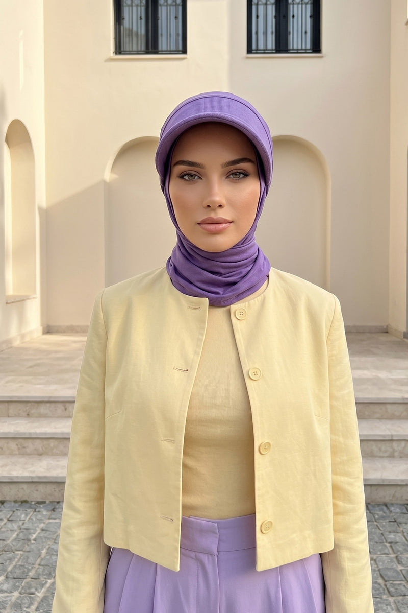Practical Triangle Hijab with Adjustable Visor,SPS-2