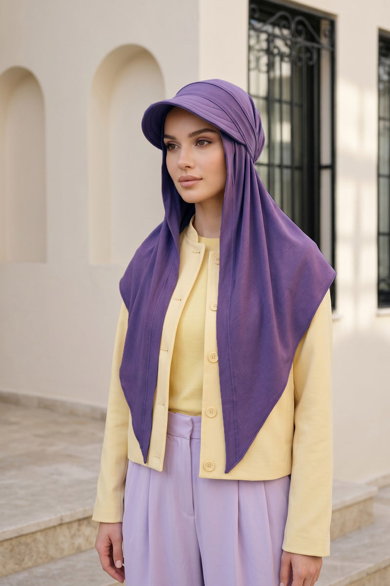 Practical Triangle Hijab with Adjustable Visor,SPS-2