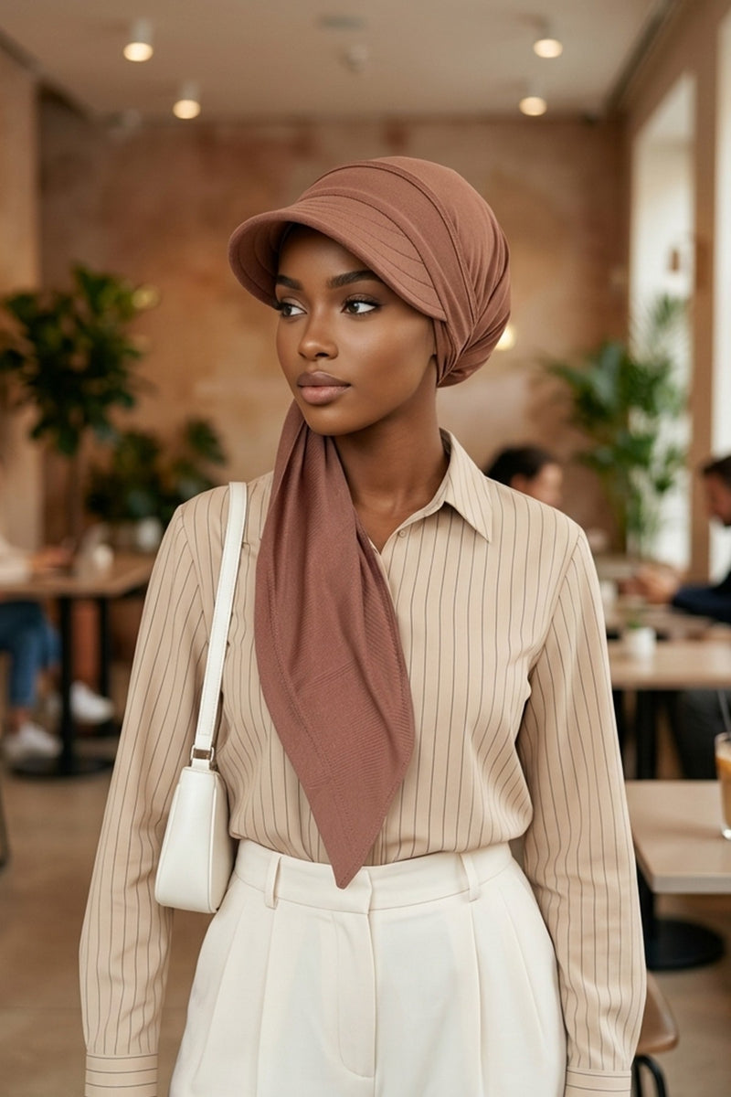 Practical Triangle Hijab with Adjustable Visor,SPS-2
