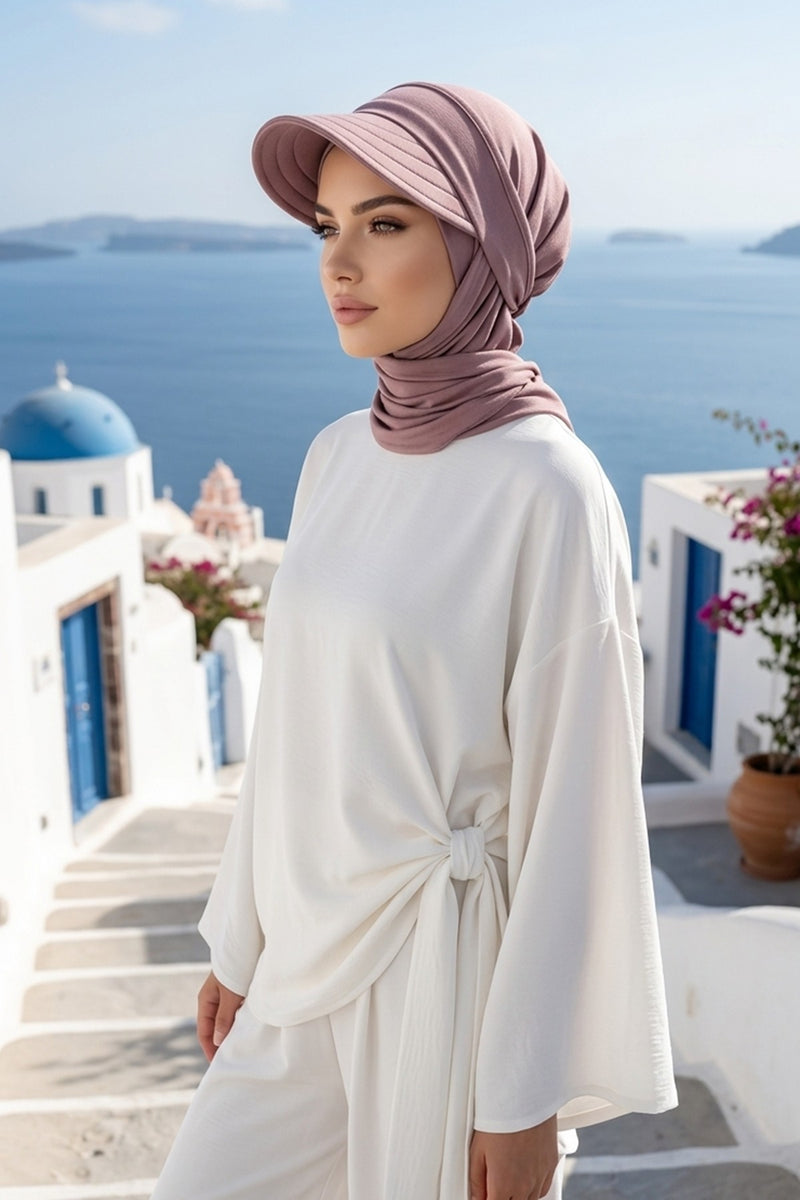 Practical Triangle Hijab with Adjustable Visor,SPS-2
