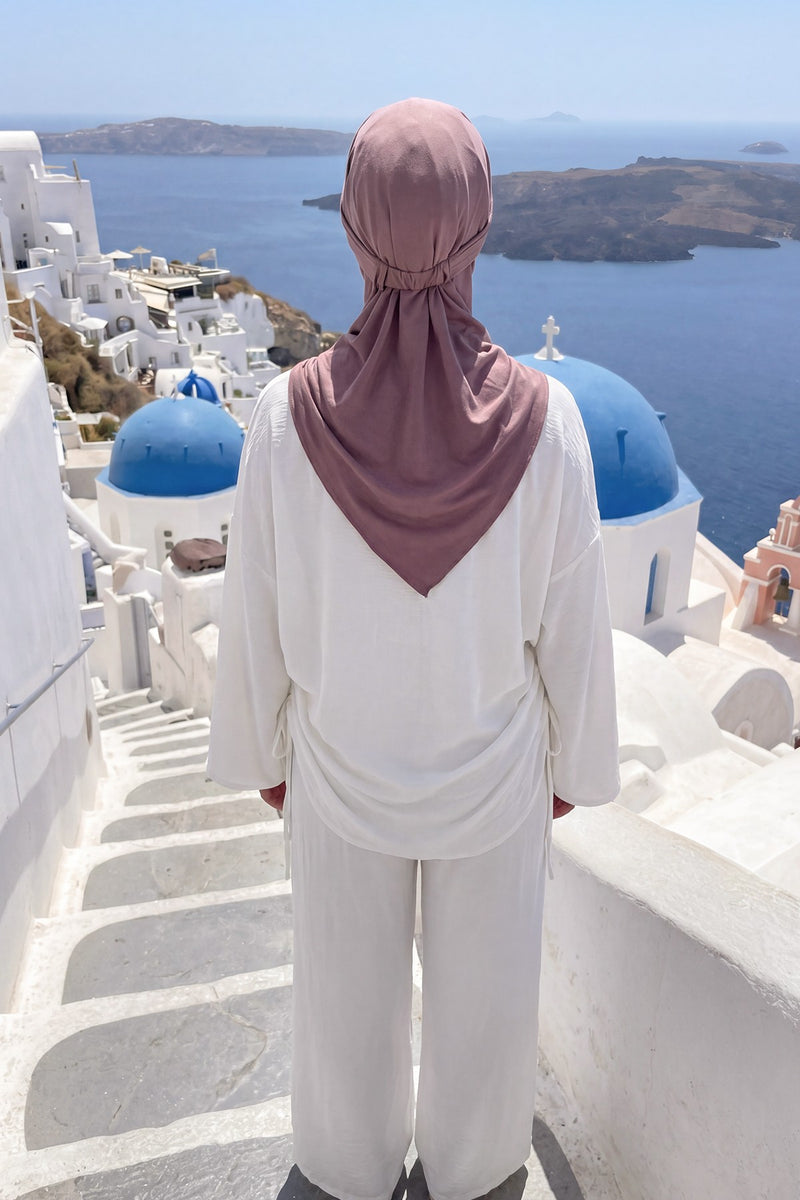 Practical Triangle Hijab with Adjustable Visor,SPS-2