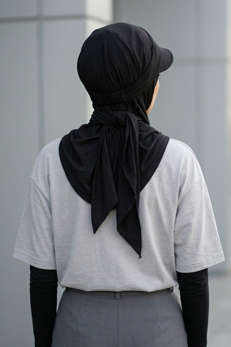 Practical Triangle Hijab with Adjustable Visor,SPS-2