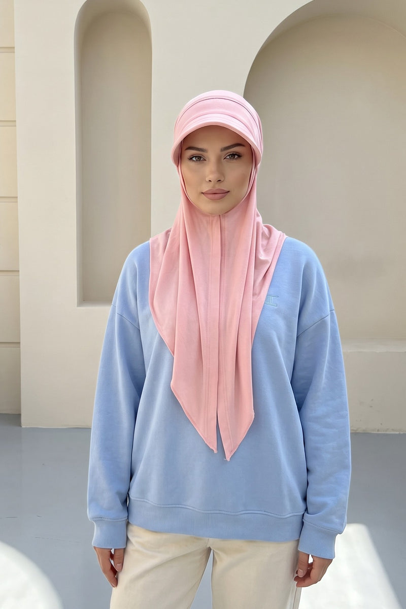 Practical Triangle Hijab with Adjustable Visor,SPS-2