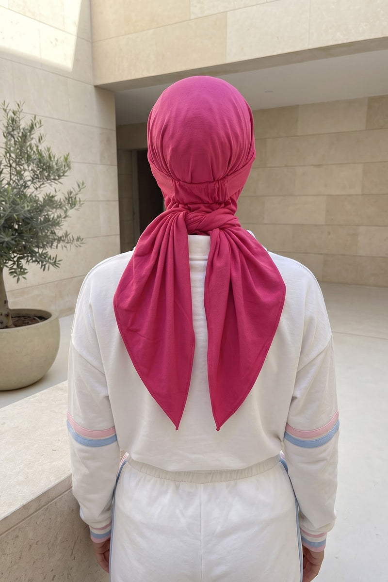 Practical Triangle Hijab with Adjustable Visor,SPS-2