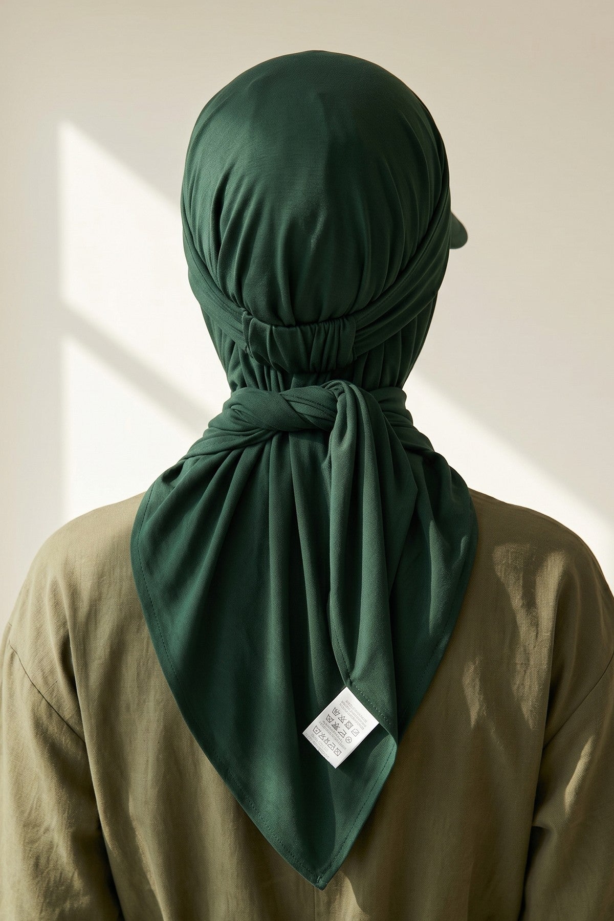 Practical Triangle Hijab with Adjustable Visor,SPS-2 Green