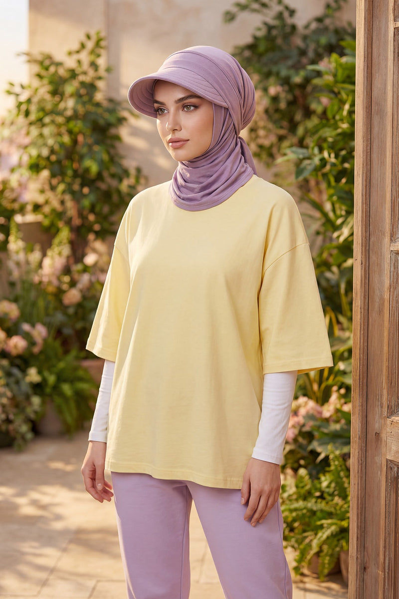 Practical Triangle Hijab with Adjustable Visor,SPS-2