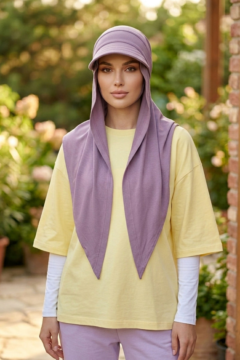 Practical Triangle Hijab with Adjustable Visor,SPS-2