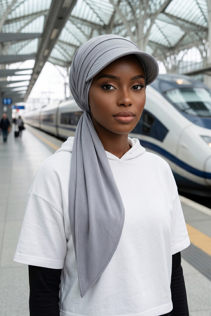 Practical Triangle Hijab with Adjustable Visor,SPS-2