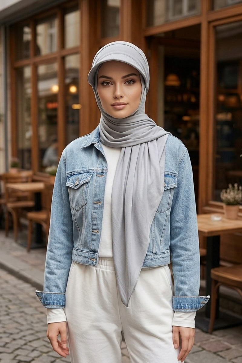 Practical Triangle Hijab with Adjustable Visor,SPS-2