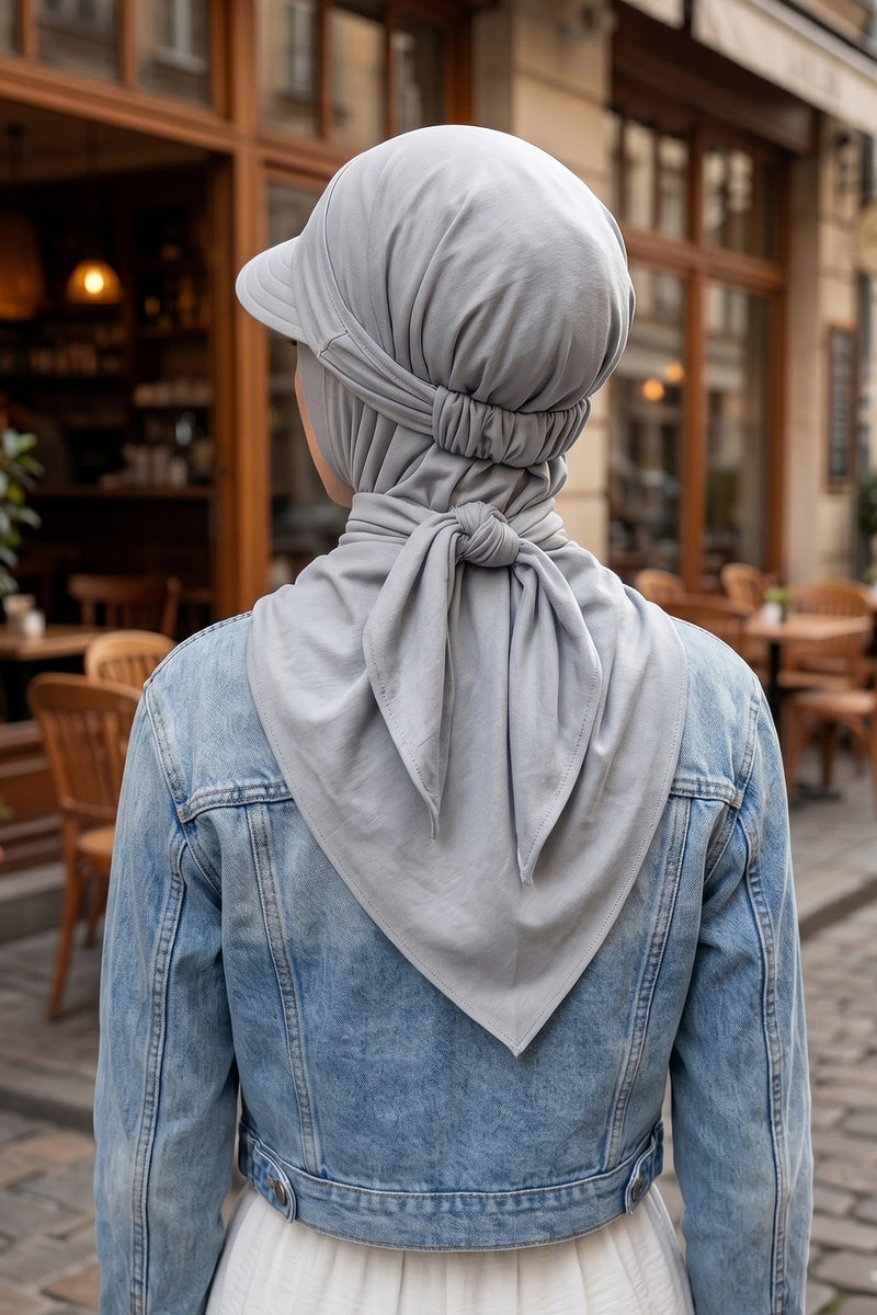 Practical Triangle Hijab with Adjustable Visor,SPS-2