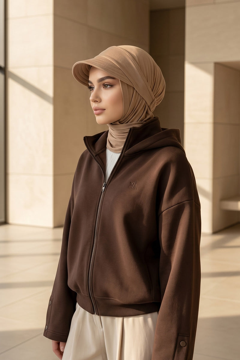 Practical Triangle Hijab with Adjustable Visor,SPS-2