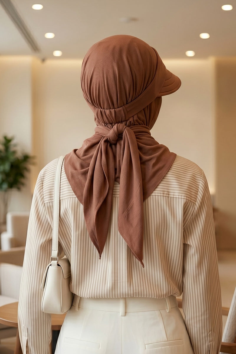 Practical Triangle Hijab with Adjustable Visor,SPS-2