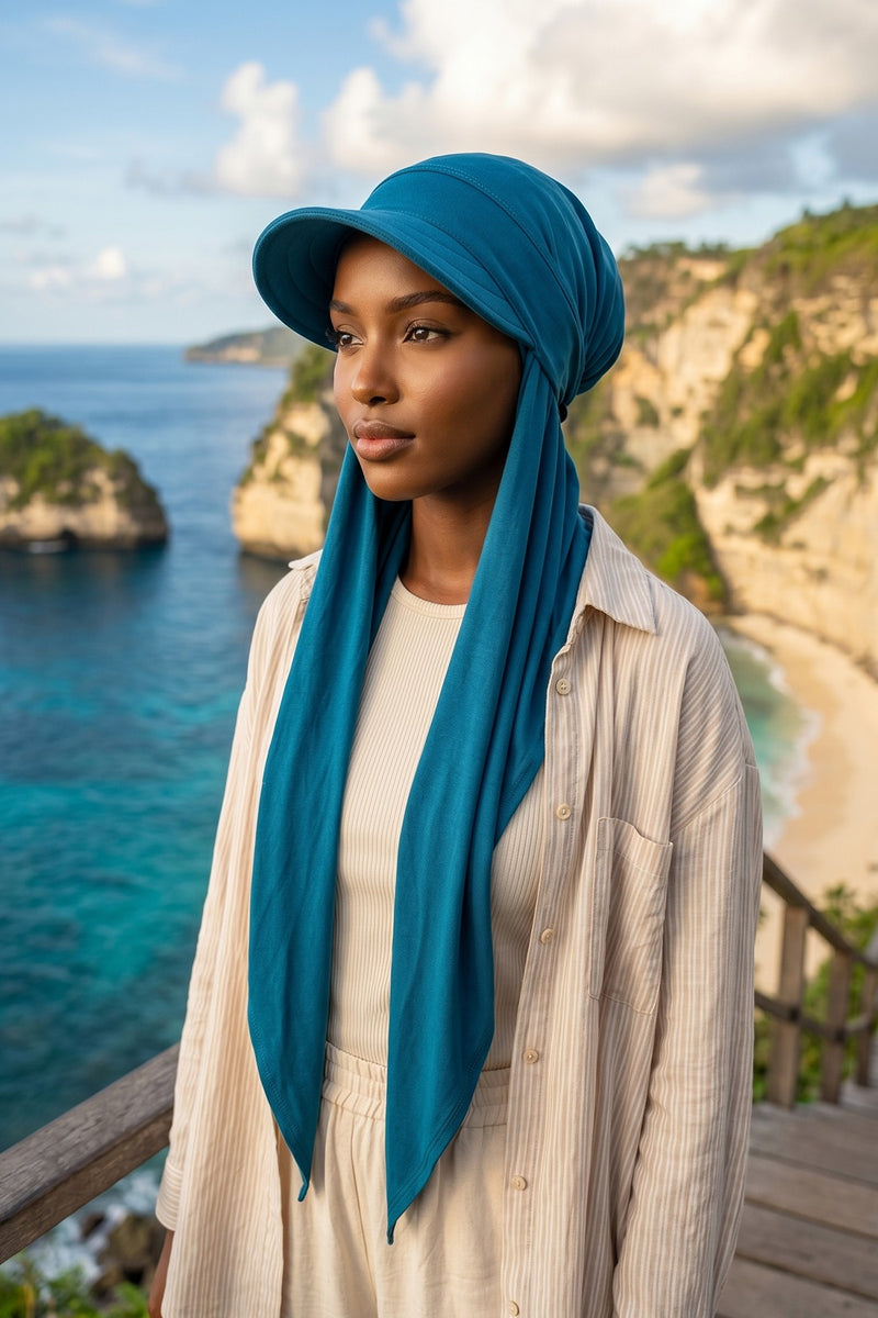 Practical Triangle Hijab with Adjustable Visor,SPS-2