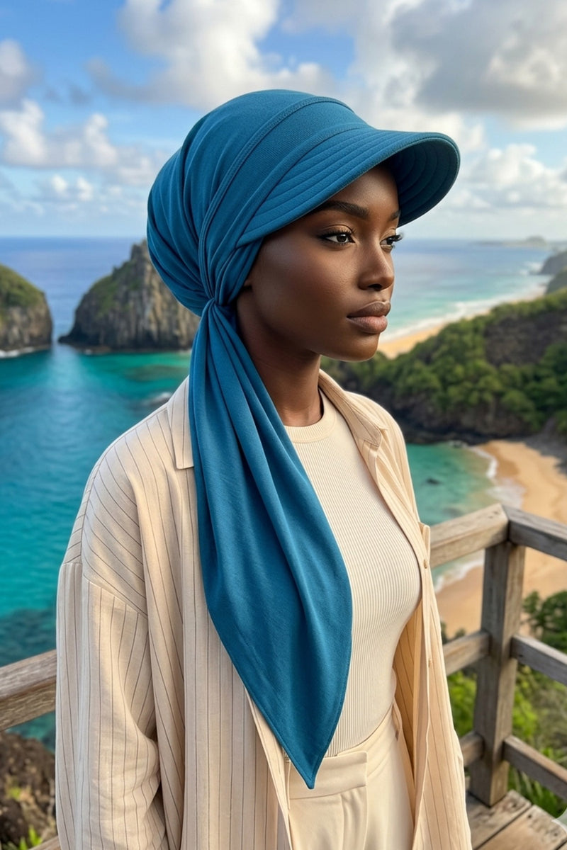Practical Triangle Hijab with Adjustable Visor,SPS-2
