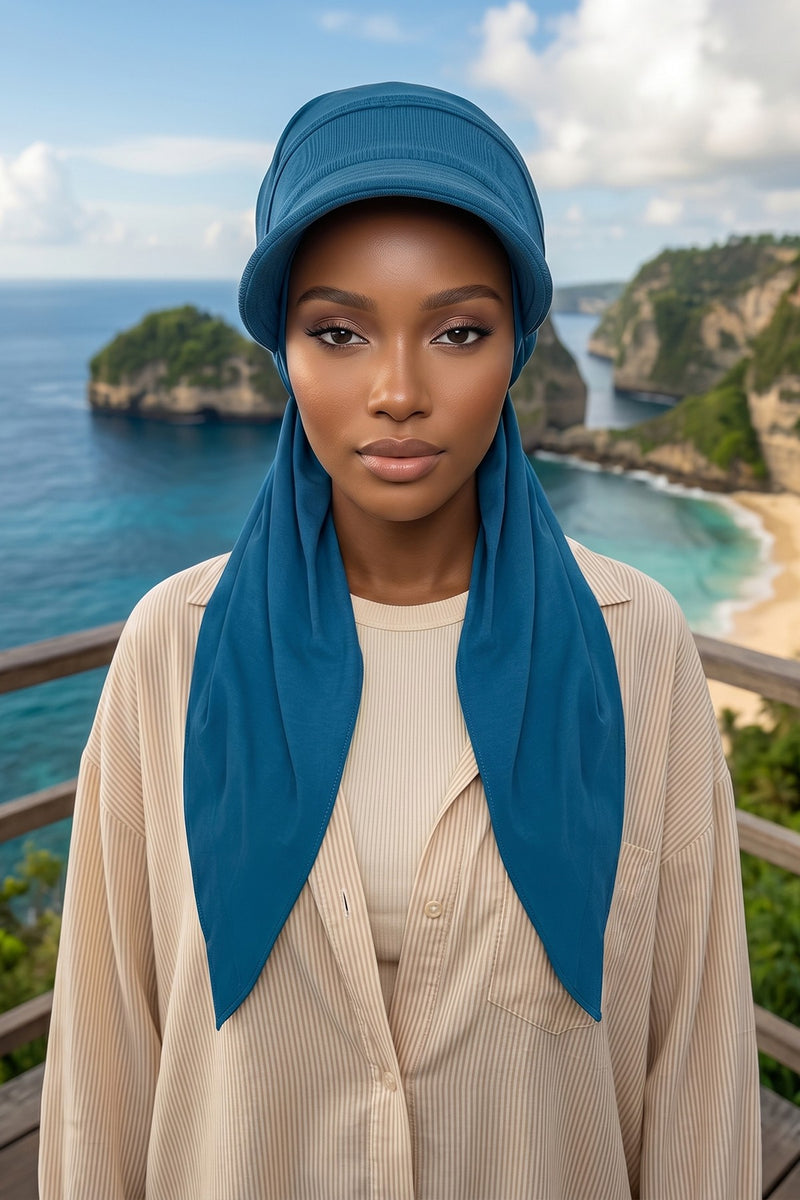 Practical Triangle Hijab with Adjustable Visor,SPS-2