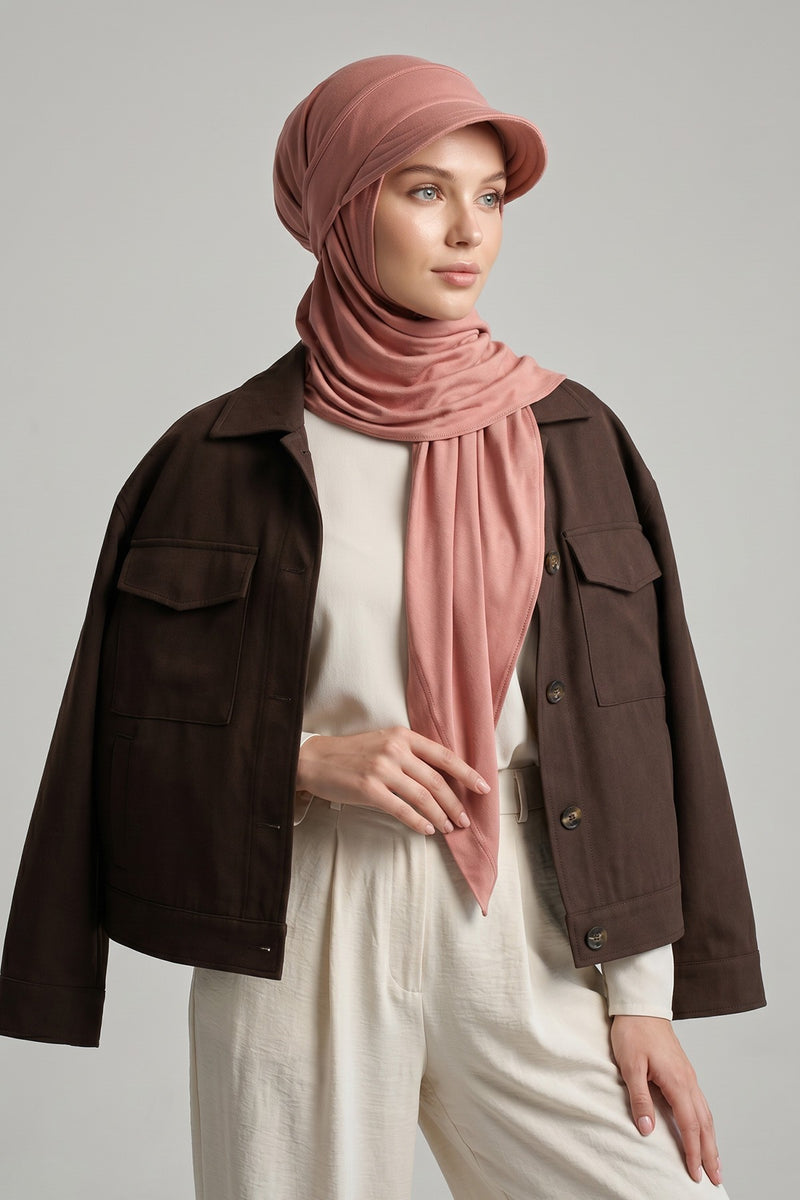 Practical Triangle Hijab with Adjustable Visor,SPS-2