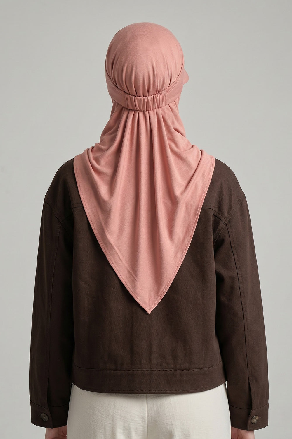 Practical Triangle Hijab with Adjustable Visor,SPS-2 Cappucino