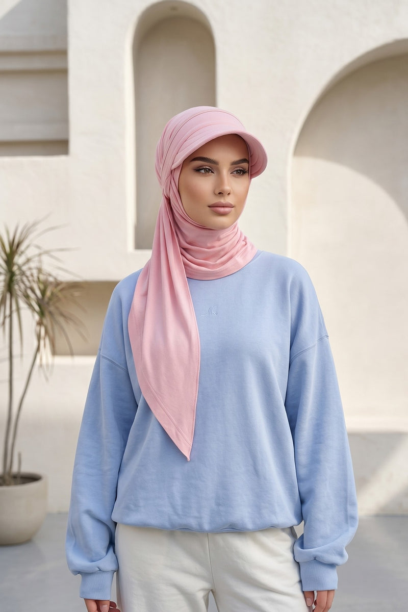 Practical Triangle Hijab with Adjustable Visor,SPS-2