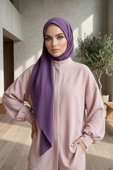 Premium Crepe Hijab Shawl, Soft Non-Slip Ready-to-Wear Modest Scarf,PS-63