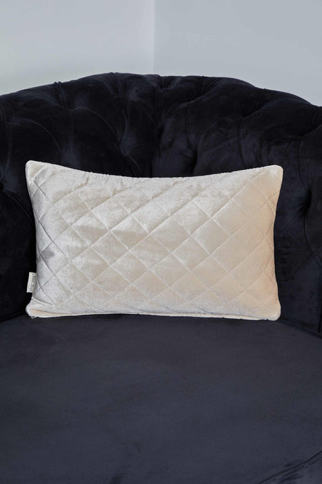 Quilted Lumbar Pillow Cover, Sophisticated High Quality Velvet Throw Pillow Covers with Multiple Color Options for Elegant Home Decors,K-329
