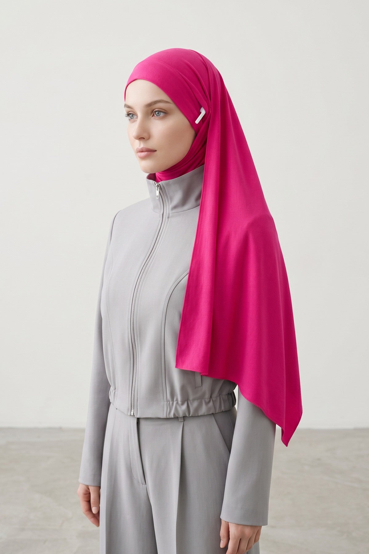 Ready-to-Wear Jersey Hijab with Eyewear & Headphone Openings,PS-94