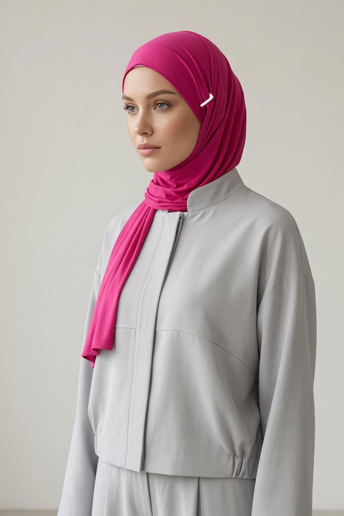 Ready-to-Wear Jersey Hijab with Eyewear & Headphone Openings,PS-94
