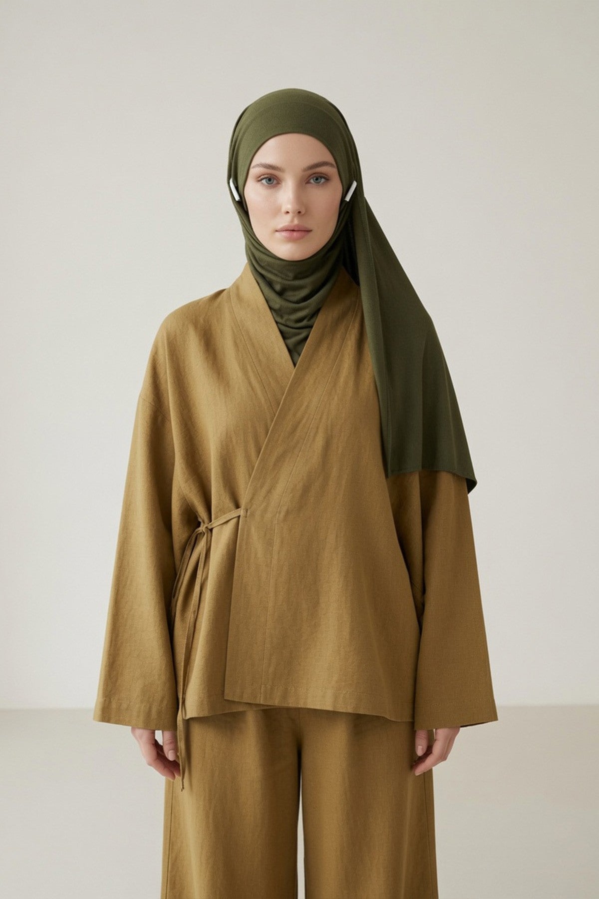 Ready-to-Wear Jersey Hijab with Eyewear & Headphone Openings,PS-94