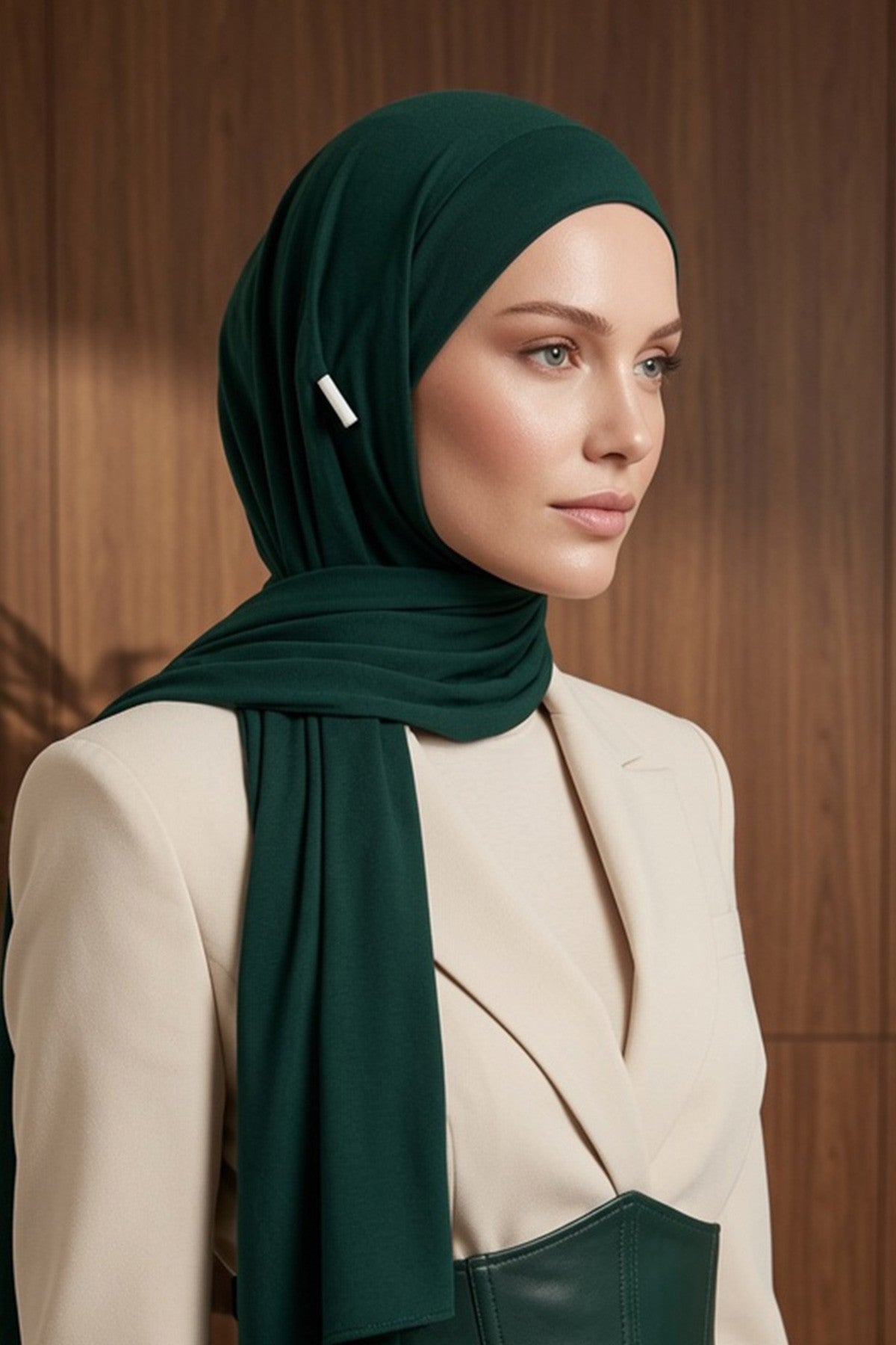Ready-to-Wear Jersey Hijab with Eyewear & Headphone Openings,PS-94