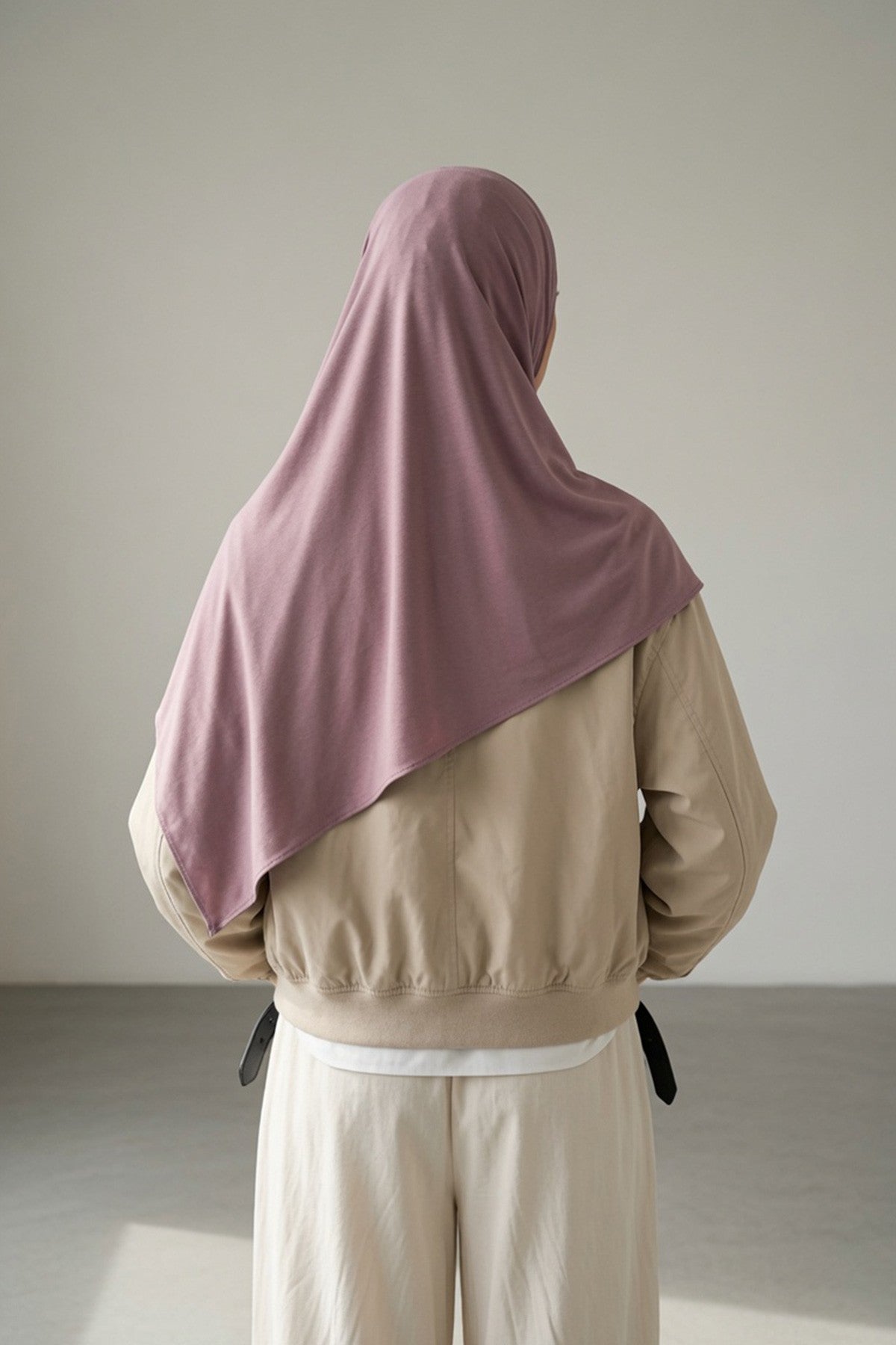 Ready-to-Wear Jersey Hijab with Eyewear & Headphone Openings,PS-94
