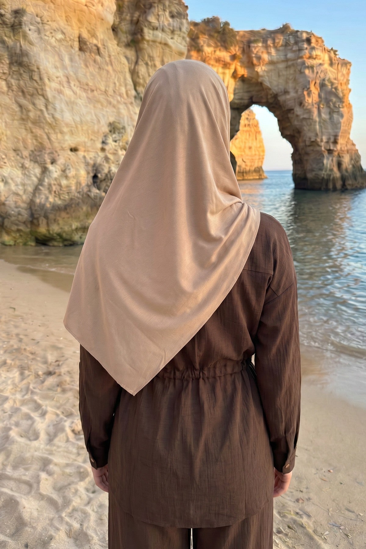 Ready-to-Wear Jersey Hijab with Eyewear & Headphone Openings,PS-94