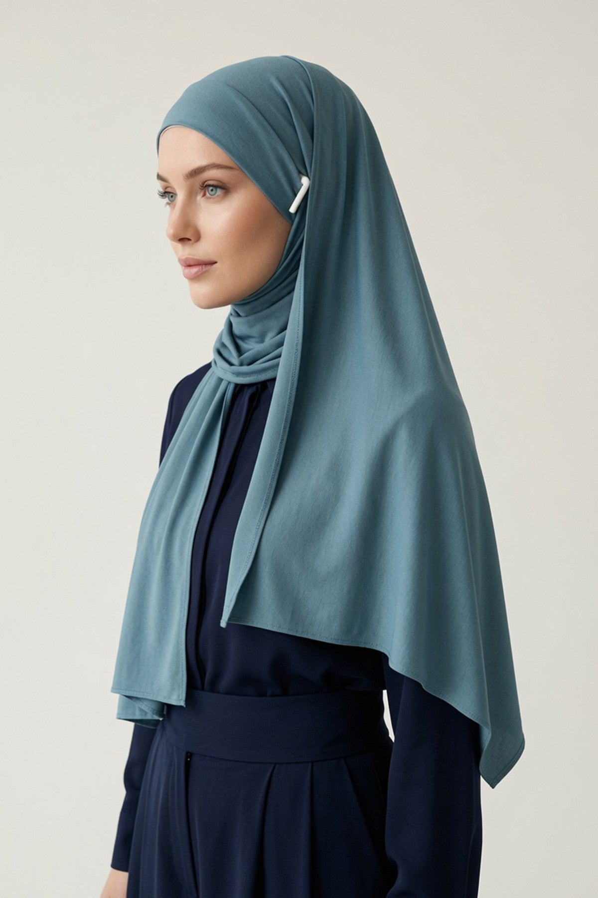 Ready-to-Wear Jersey Hijab with Eyewear & Headphone Openings,PS-94