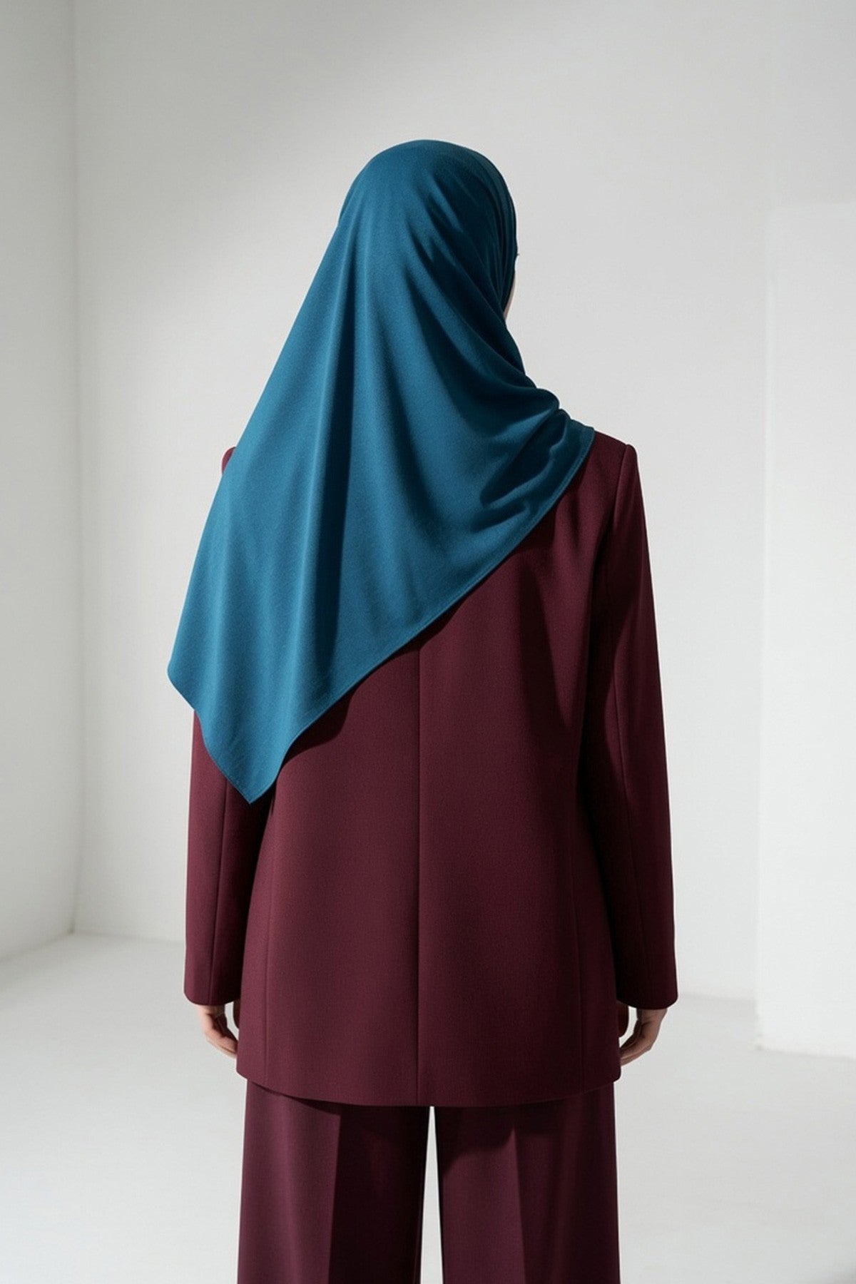 Ready-to-Wear Jersey Hijab with Eyewear & Headphone Openings,PS-94