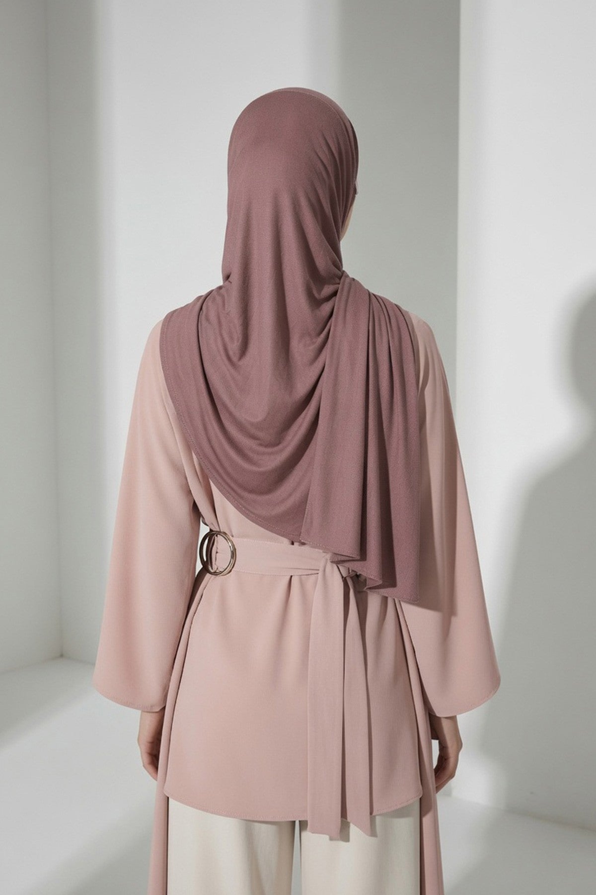 Ready-to-Wear Jersey Hijab with Eyewear & Headphone Openings,PS-94