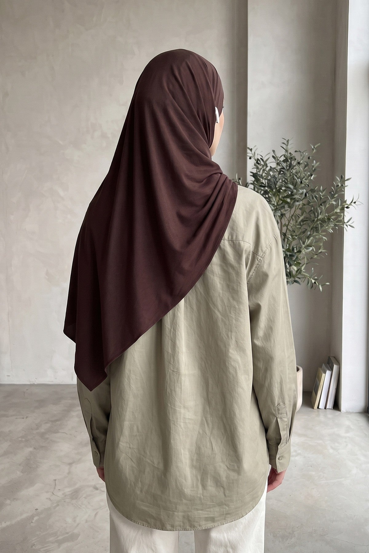 Ready-to-Wear Jersey Hijab with Eyewear & Headphone Openings,PS-94