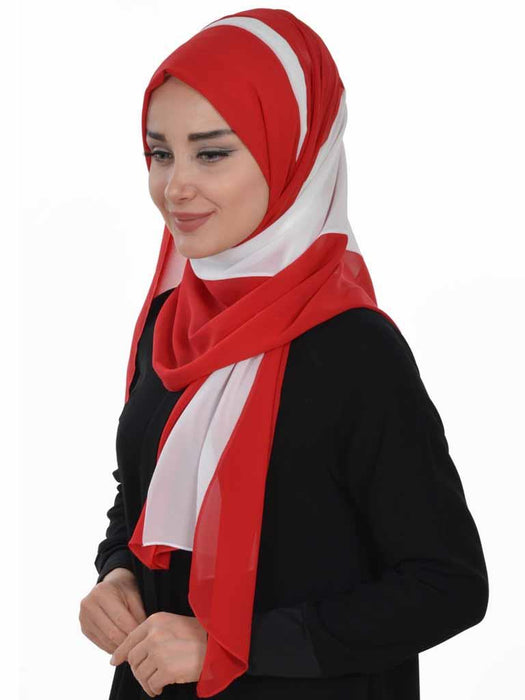 Rectangle Chiffon Shawl for Women Modesty Stylish Turban Cap Head Wrap,CTS-2